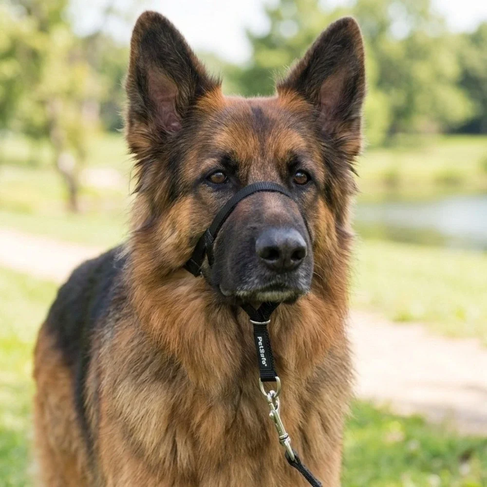 PetSafe Gentle Leader Headcollar No-Pull Dog Training Black Large 60-130lb